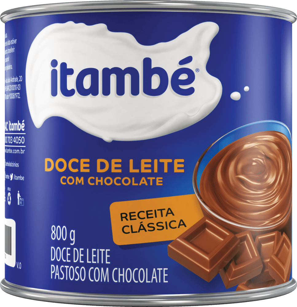 Doce de Leite com Chocolate Itambé Lata 800g