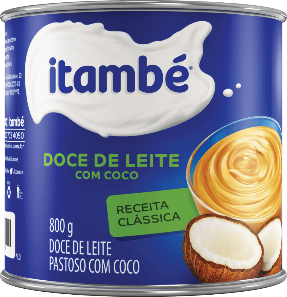 Doce de Leite com Coco Itambé Lata 800g
