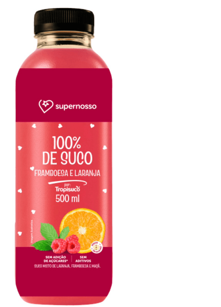 Suco Natural Supernosso Laranja e Framboesa 500ml