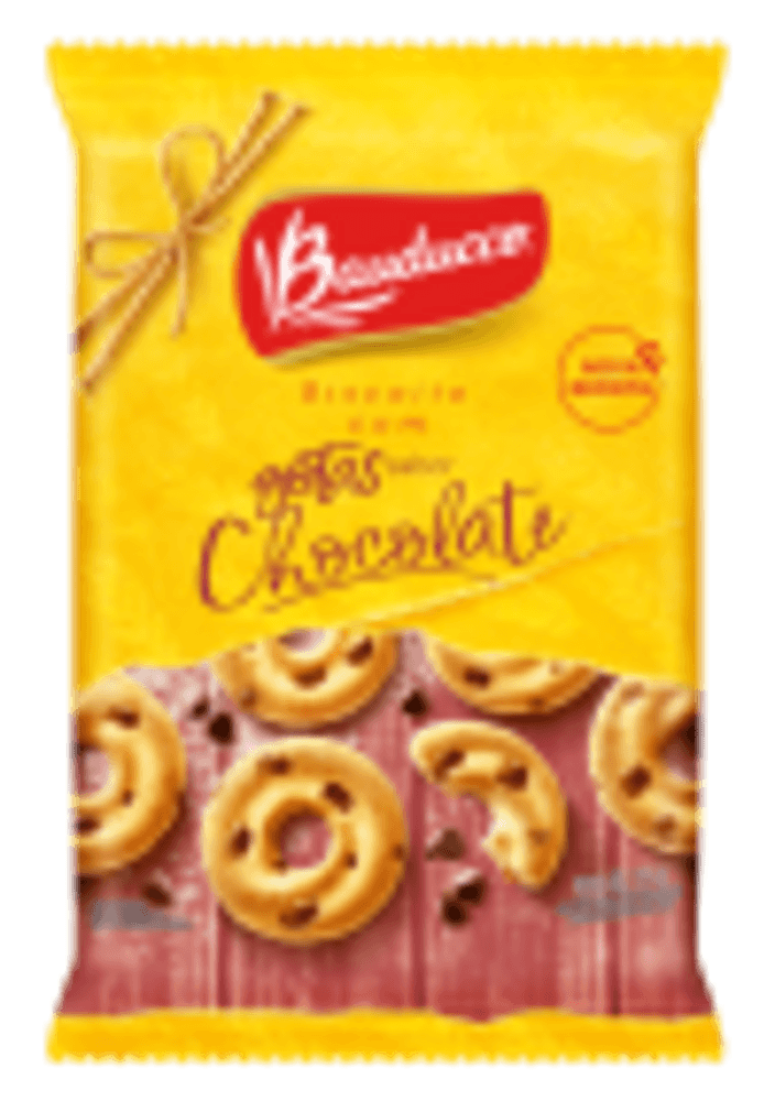 Biscoito Leite com Gotas de Chocolate ao Leite Bauducco Pacote 335g