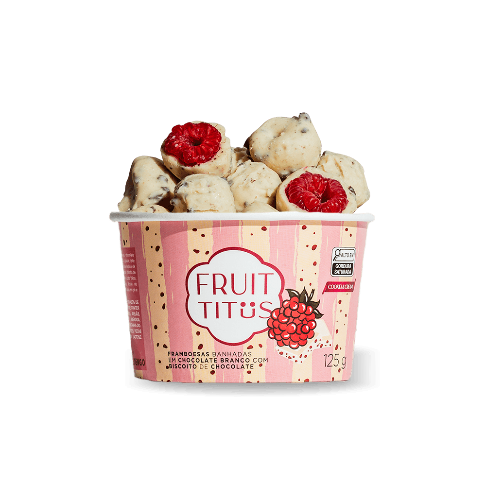 FRAMB FRUIT TITUS 125G-PT CONG BANHADO CHOC BCO/ COOKIES & CREAM