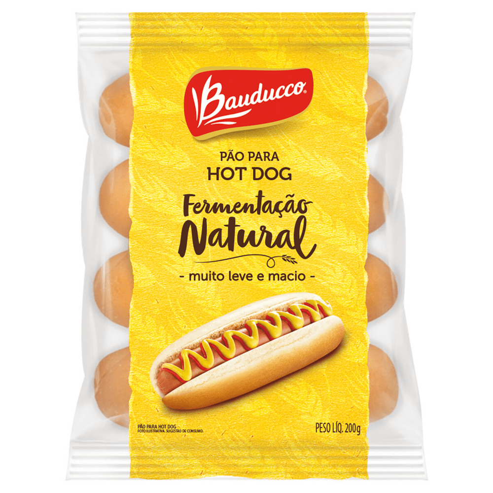 Pão para Hot-Dog Bauducco Pacote 200g