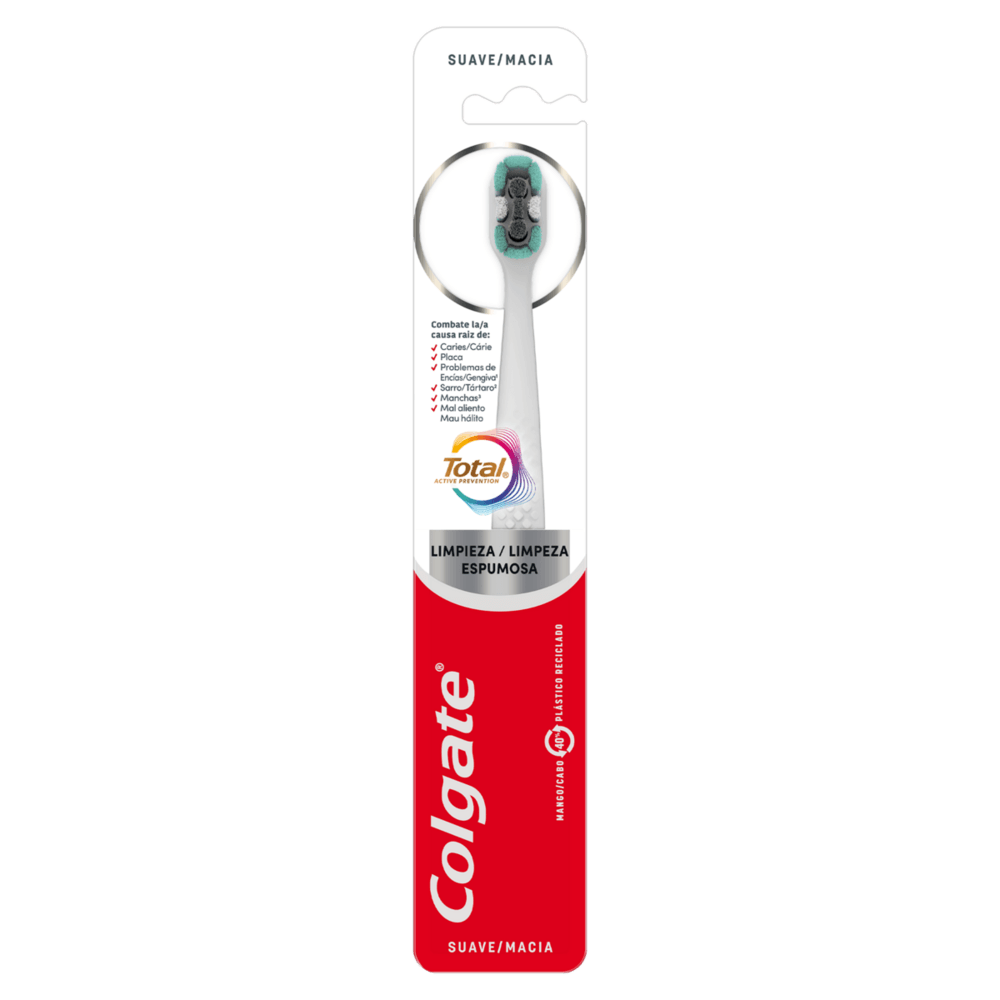 ESCOVA DENTAL COLGATE TOTAL FOAMING CLEAN SOFT 2UN