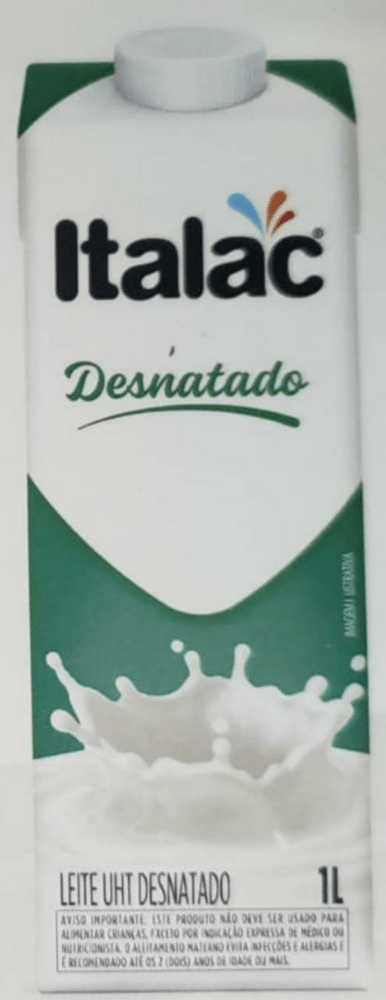 Leite UHT Italac Desnatado 1L