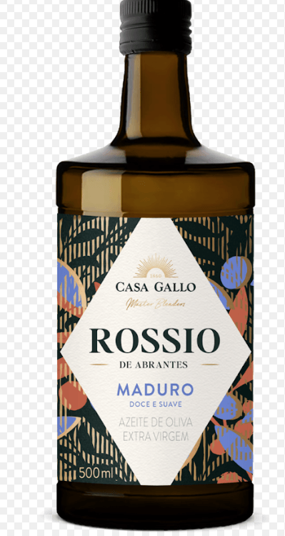 AZEITE DE OLIVA PORTUGUES ROSSIO DE ABRANTES 500ML VIDRO- MADURO DOCE E SUAVE