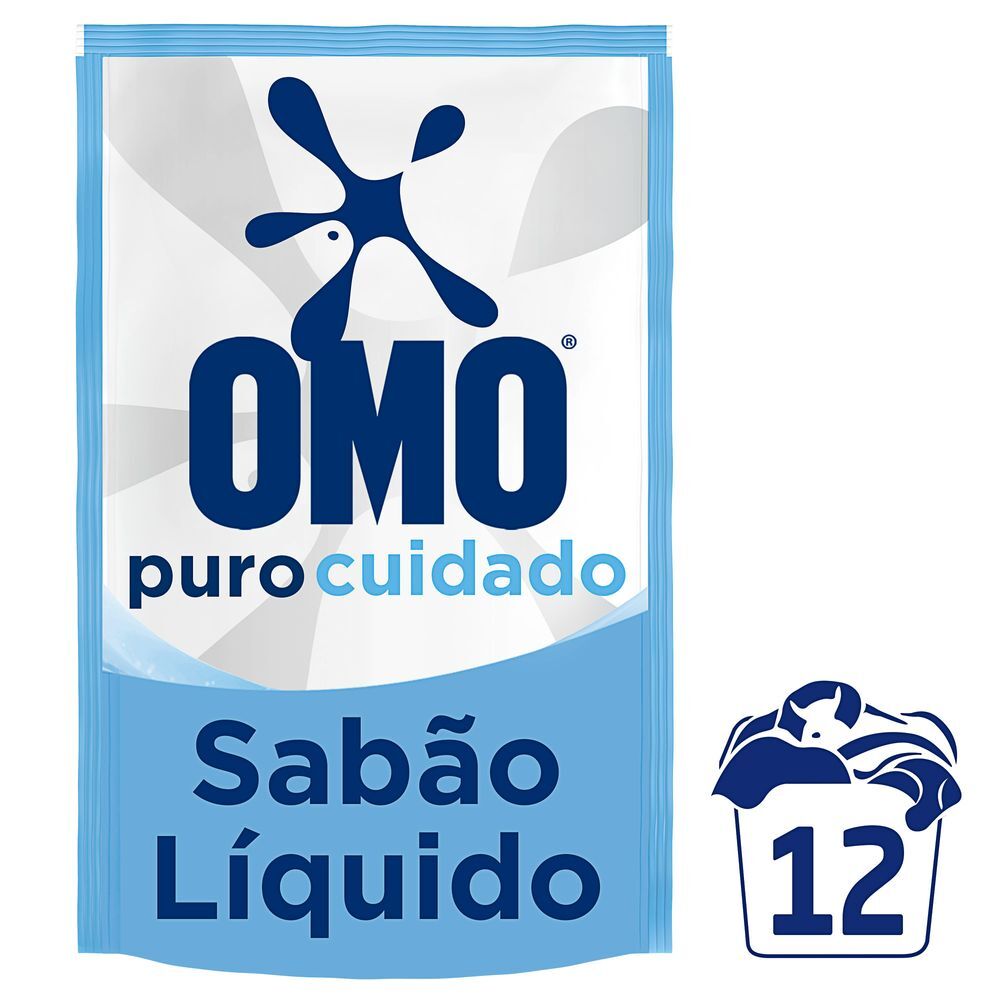 Sabão Líquido Refil OMO Puro Cuidado 900 ml