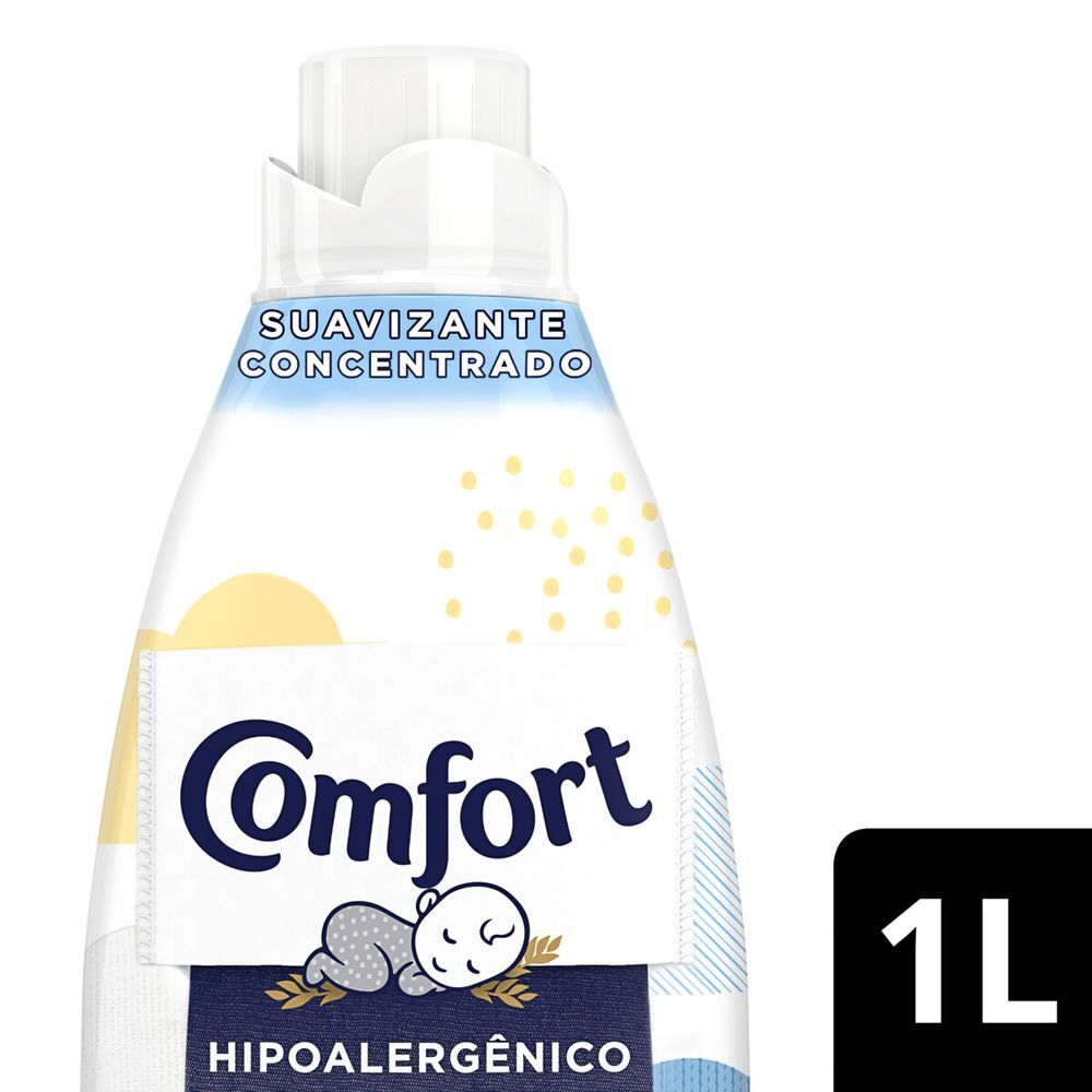 Amaciante de Roupa Concentrado com Óleo de Argan Puro Cuidado Comfort Frasco 1l