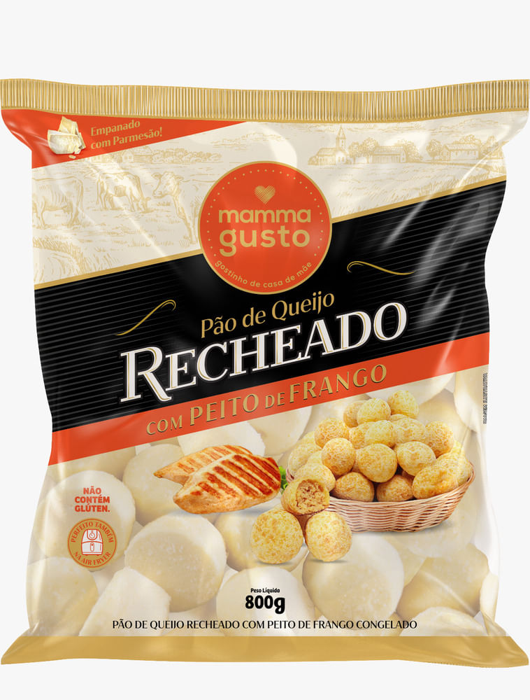 PAO DE QUEIJO MAMMA GUSTO 800G - FRANGO