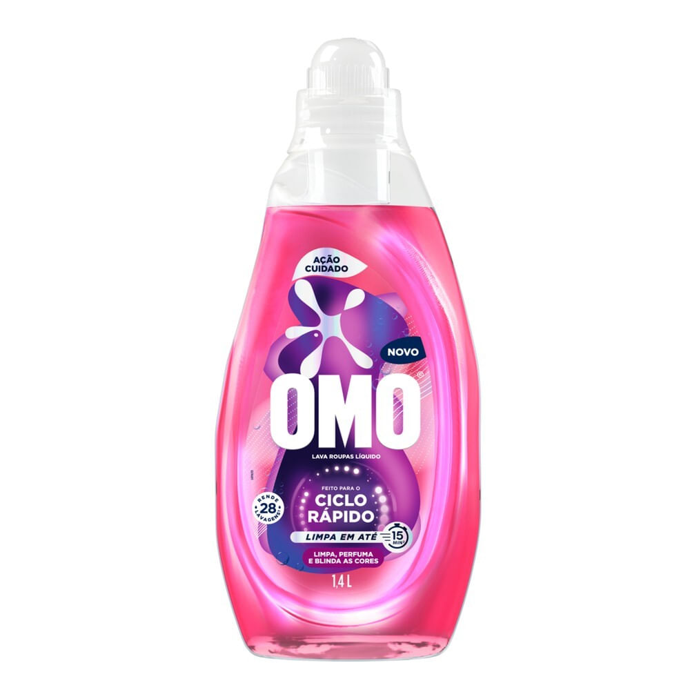 LAVA ROUPA OMO CICLORAPIDO 1,4L ACAO CUIDADO