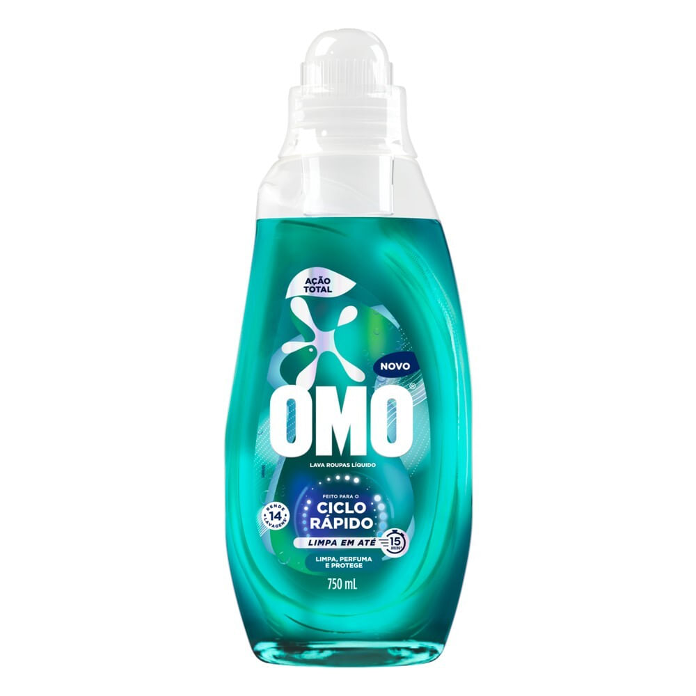 LAVA ROUPA LIQUIDO CICLO RAPIDOOMO 750ML ACAO TOTAL -FR