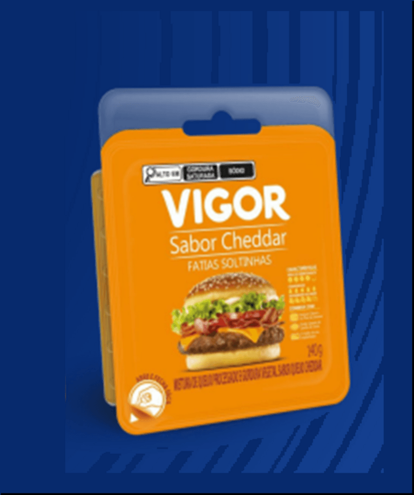 QUEIJO PROC CHEDDAR VIGOR 140G-FAT