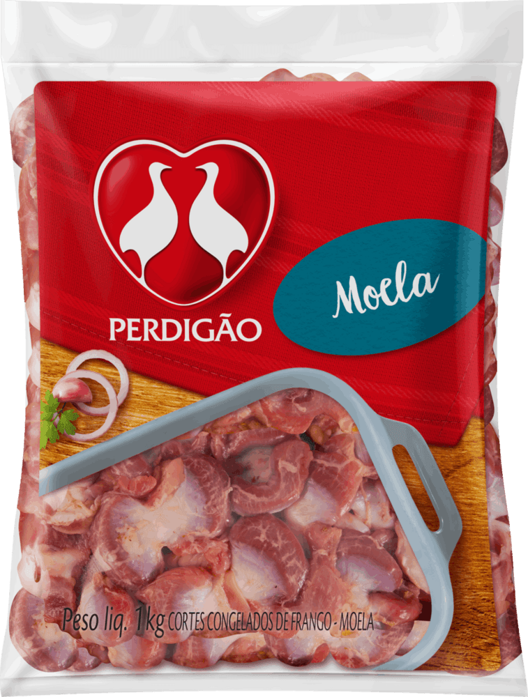 Cortes de Moela de Frango Congelada Perdigão 1kg