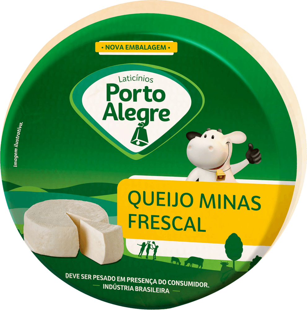 Queijo Minas Frescal Porto Alegre Pedaço 500g