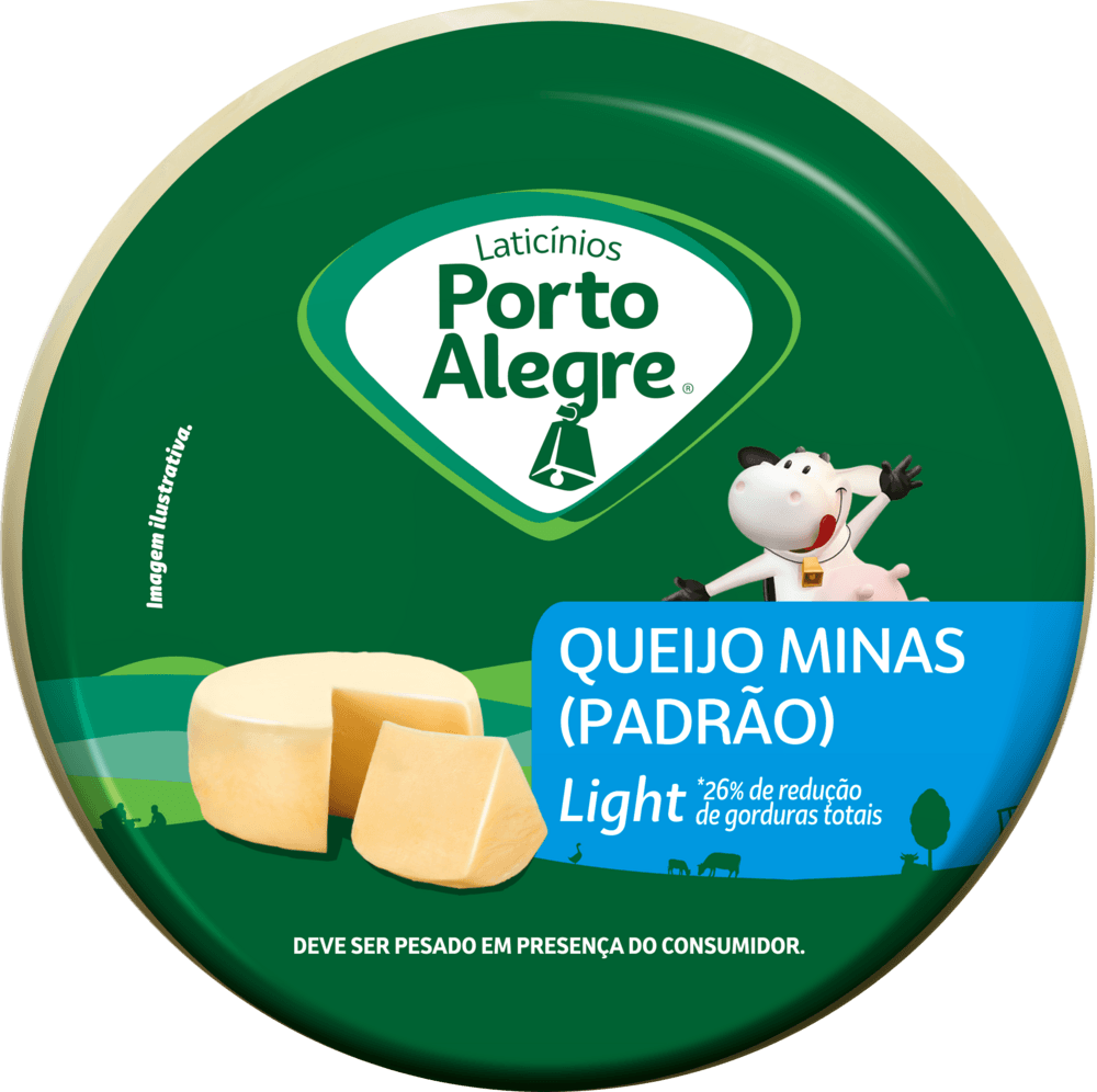 Queijo Minas Padrão Light Porto Alegre 500g