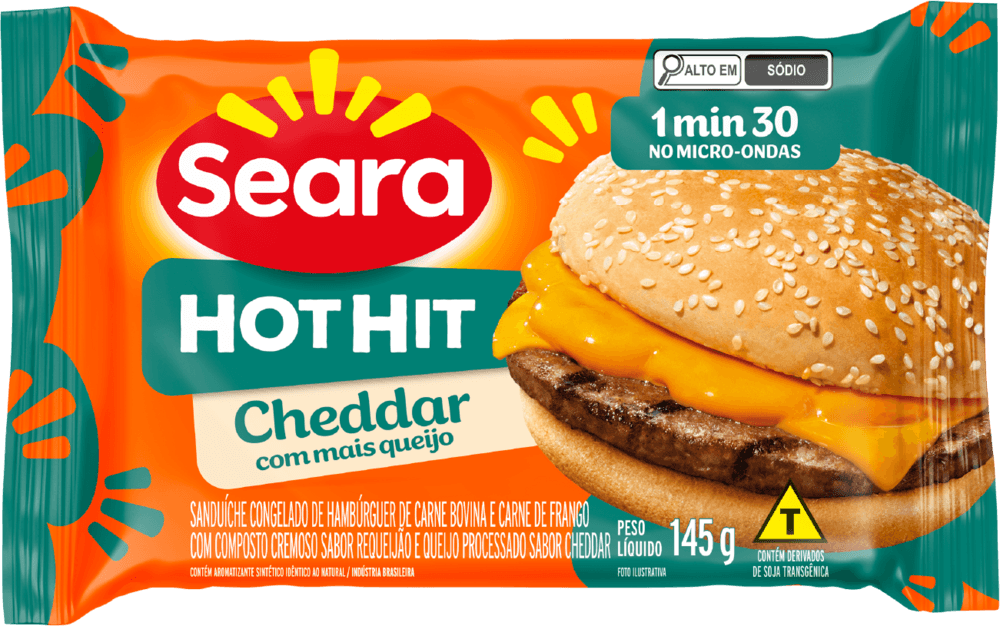 Hot Hit cheddar Seara 145g