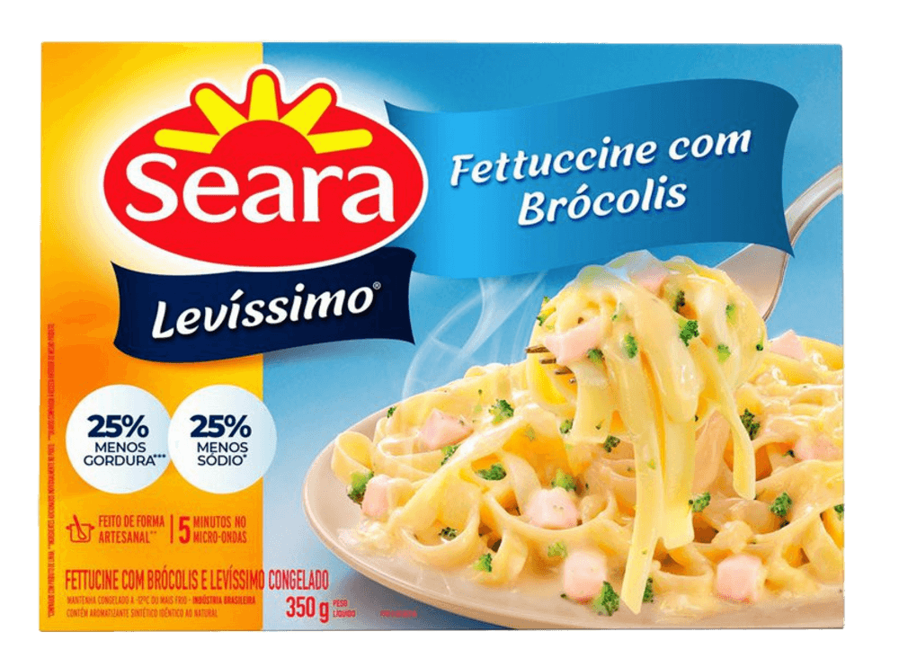 Fettuccine com levíssimo e brócolis Seara 350g