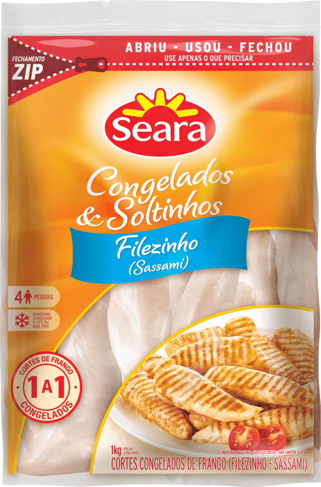 Filezinho de frango sassami Seara IQF 1kg