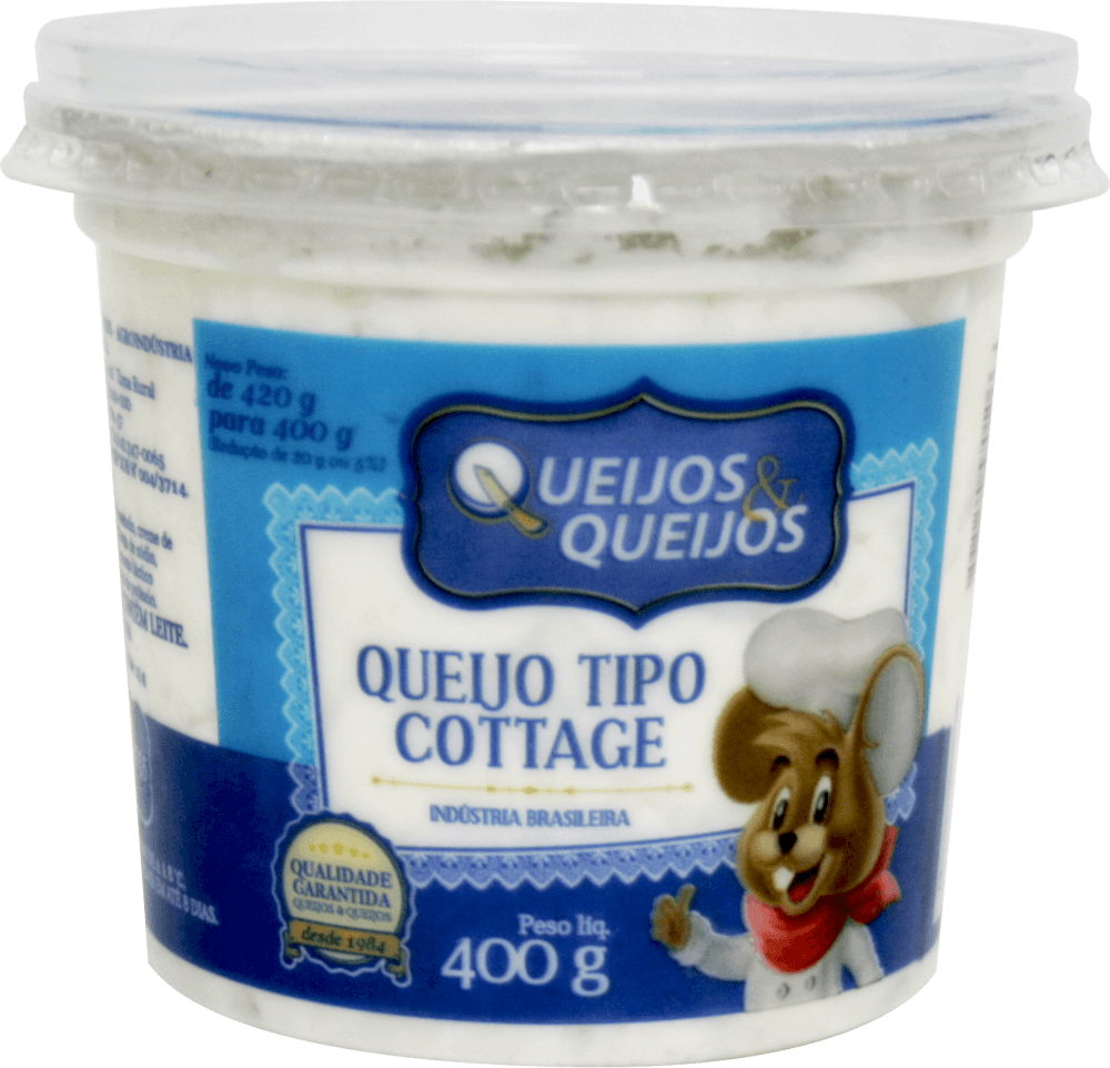Queijo Cottage Queijos&Queijos Pote 400 g