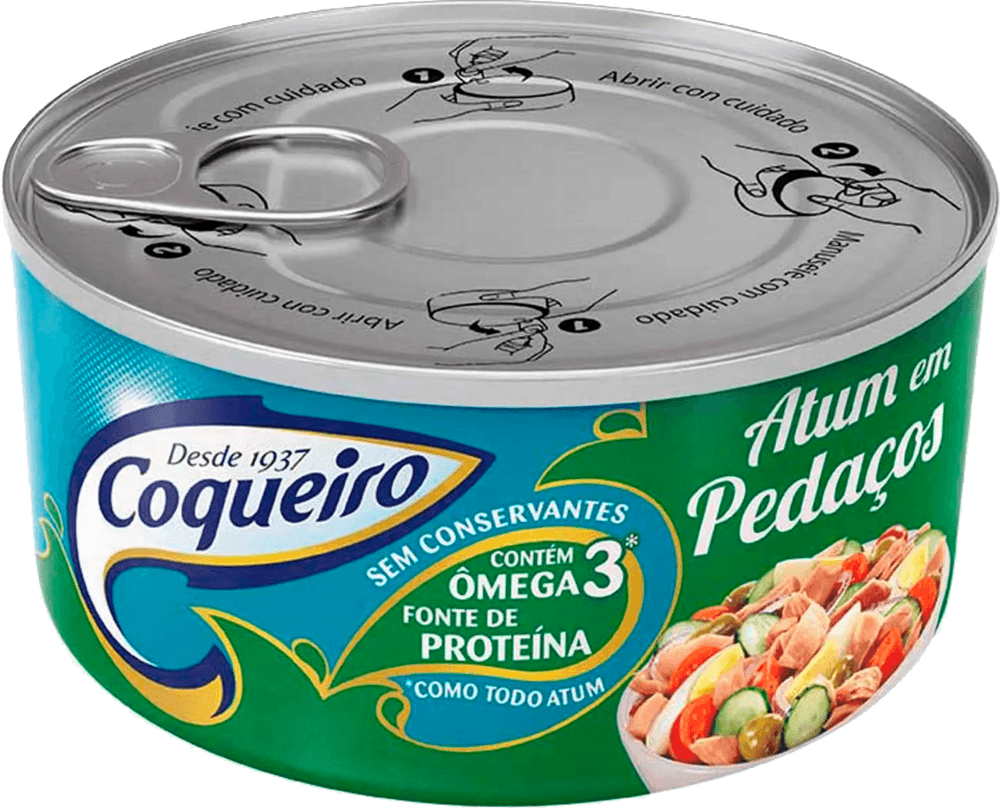 ATUM COQUEIRO PEDACOS OLEO 170g