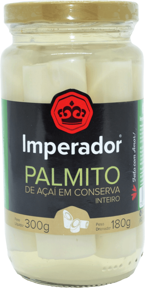 Palmito Imperador Inteiro Vidro 180g