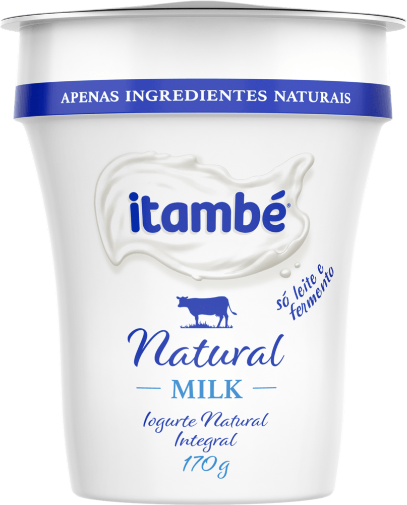 Iogurte Integral Itambé Natural Milk Copo 170g