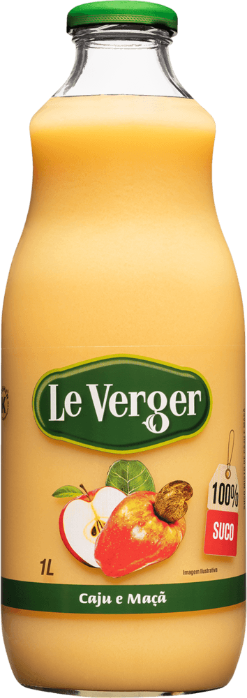 Suco LeVerger Sabor Caju e Maçã 1L