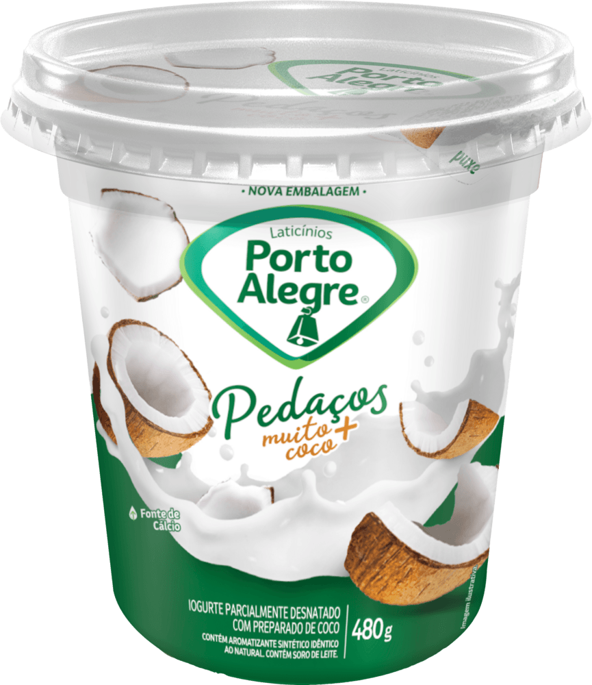 Iogurte de Coco Porto Alegre Pote 480g