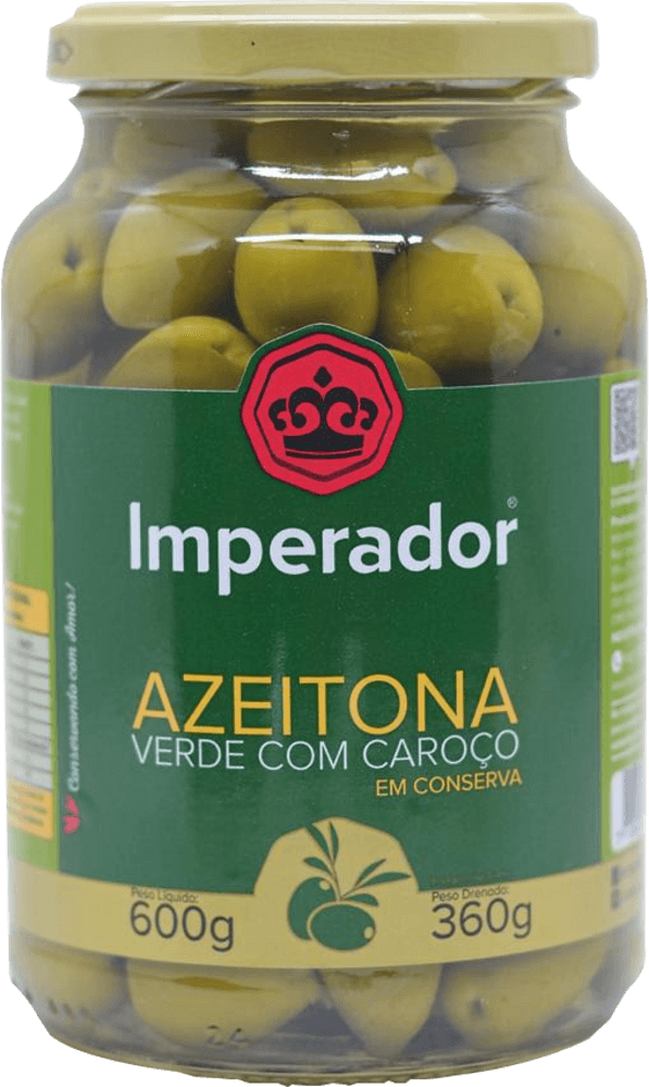 Azeitona Verde com Caroço Imperador 360g