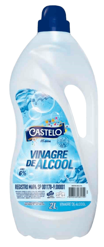 Vinagre de Álcool 6% Castelo 2 Litros