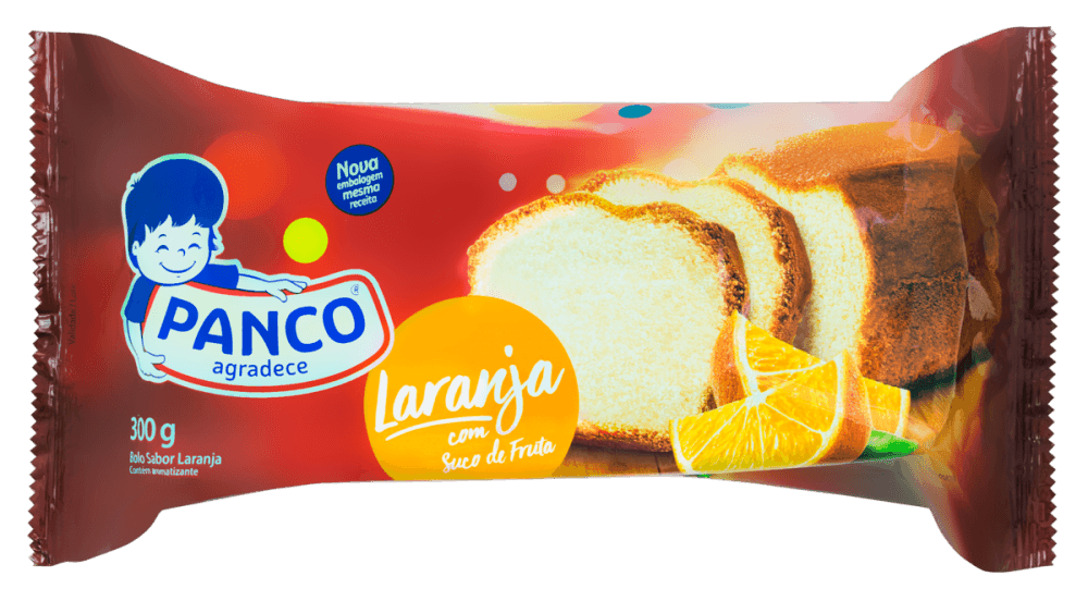 Bolo de Laranja com Suco de Fruta Panco Pacote 300g