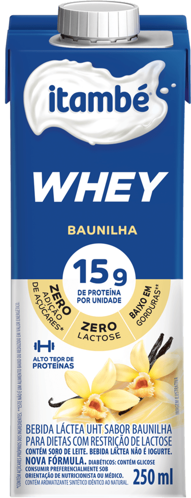 Bebida Láctea Whey Itambé Baunilha 250ml