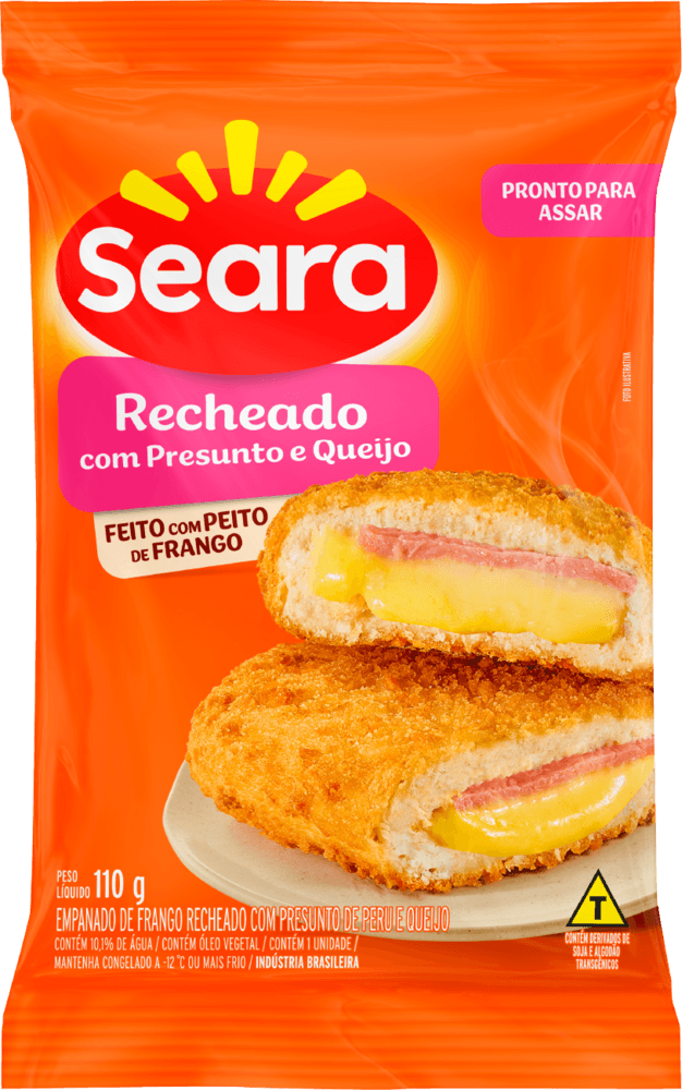 Empanado presunto e queijo Seara 110g