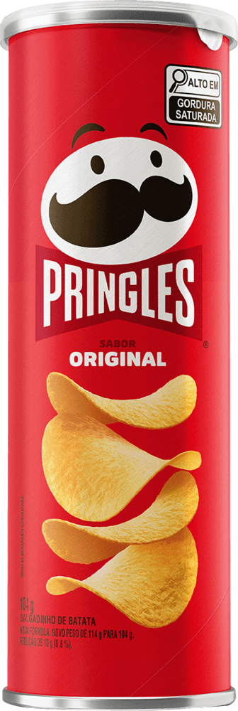 Salgadinho de Batata Original Pringles Tubo 104g