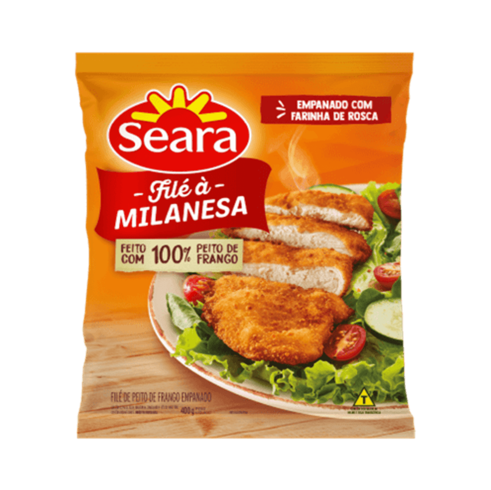 Filé de frango à milanesa crocante Seara 400g