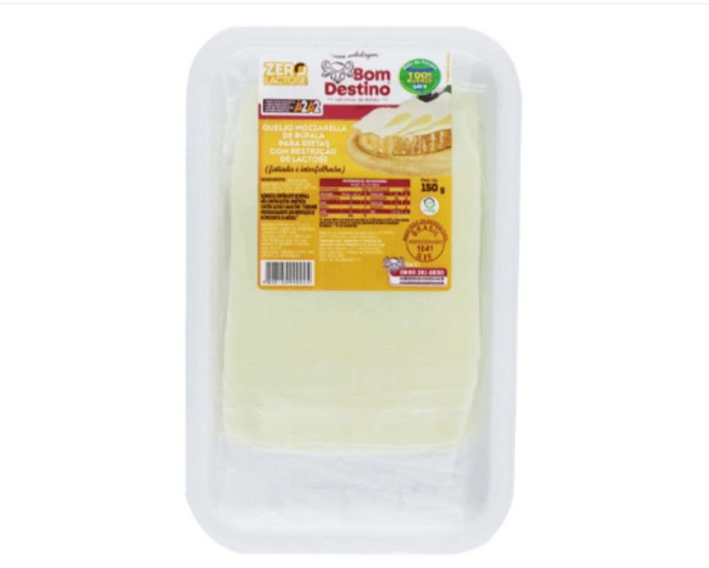 MUCARELA BUFALA BOM DESTINO 150G FATIADA ZERO LACTOSE