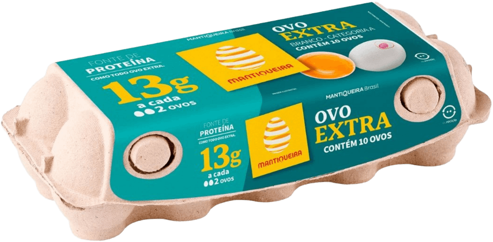 OVO GALINHA BRANCO MANTIQUEIRA  10UN