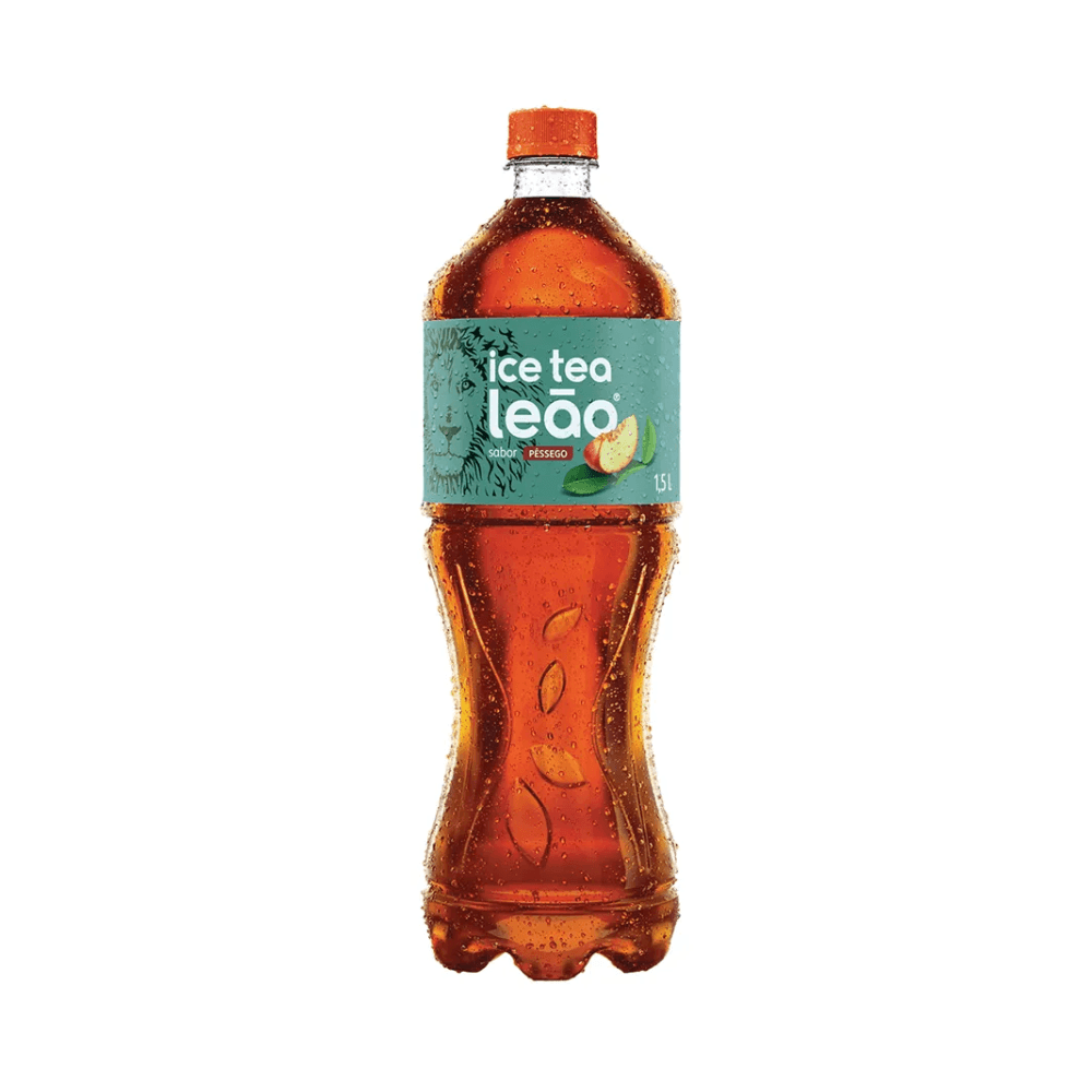 Chá Preto Ice Tea LEÃO Pêssego Garrafa 1.5L