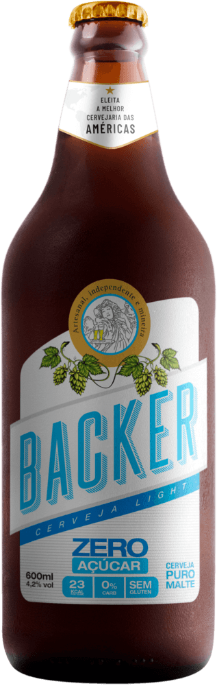 CERVEJA BACKER 600ML-GF ZERO AÇUCAR