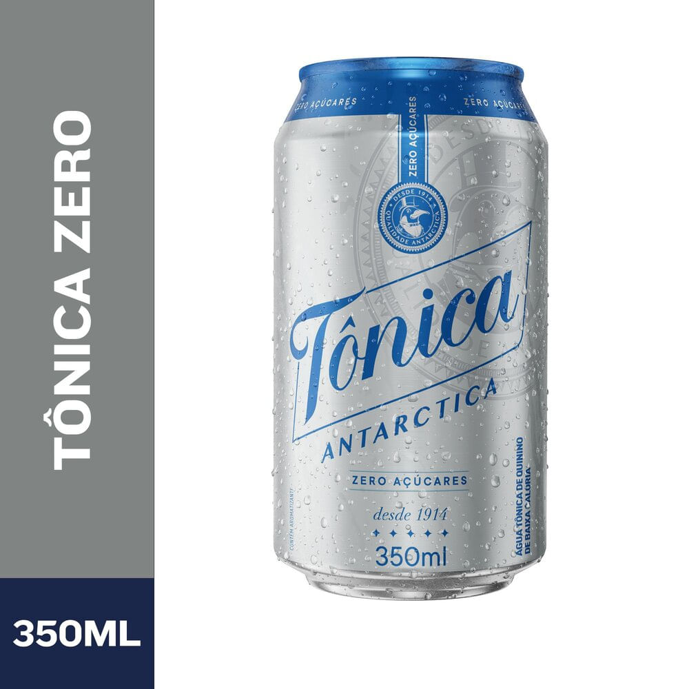 Água Tônica Antarctica Zero Açúcar 350ml Lata