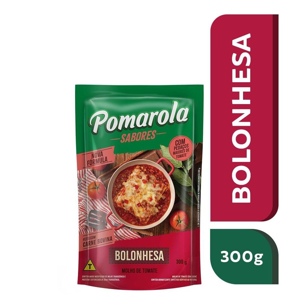 Molho de Tomate Pomarola Bolonhesa Sachê 300g