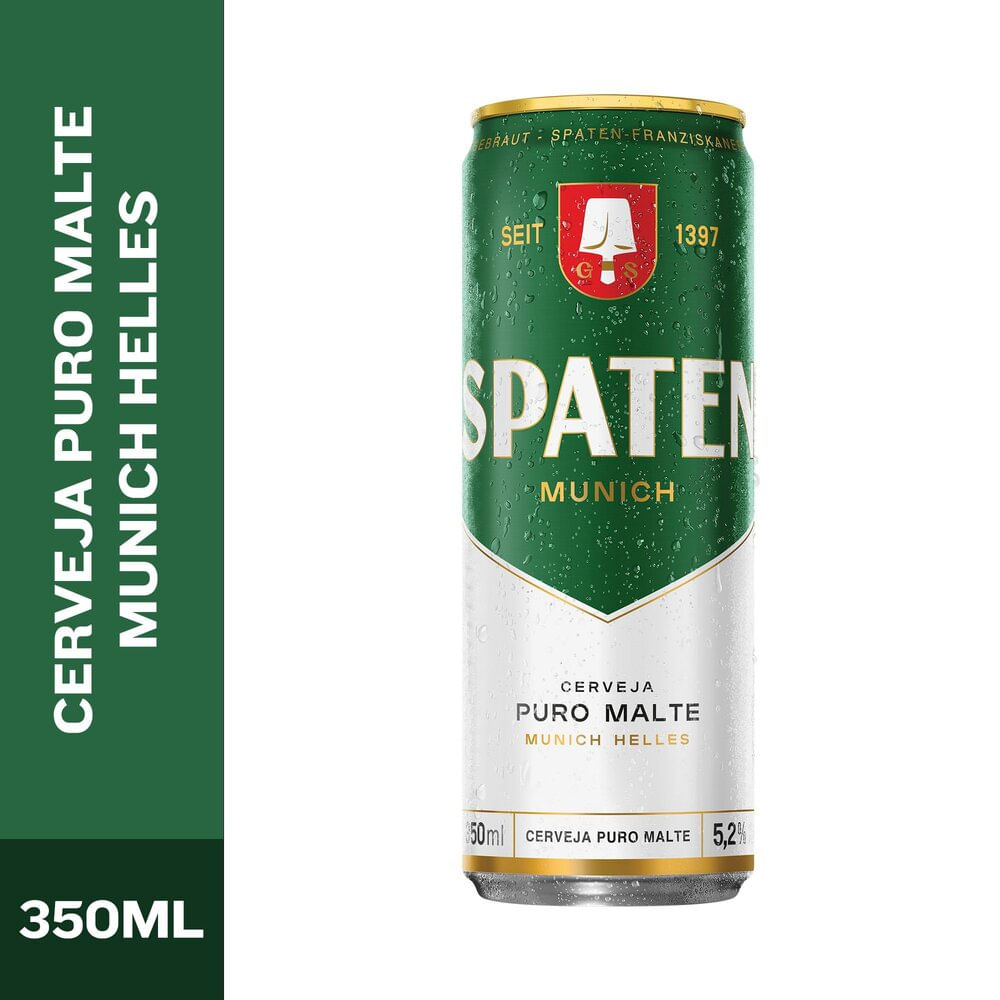 Cerveja Spaten Puro Malte 350ml Lata