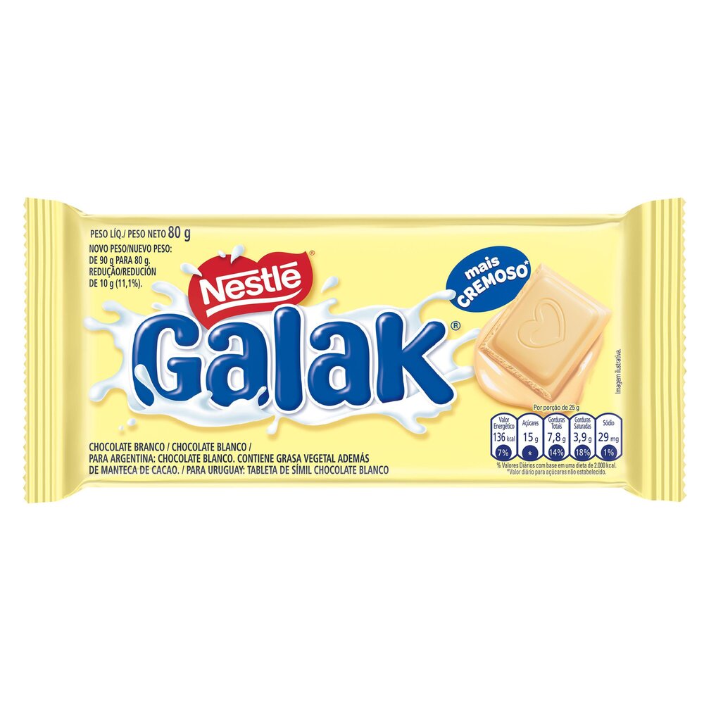 Chocolate Branco GALAK 80g