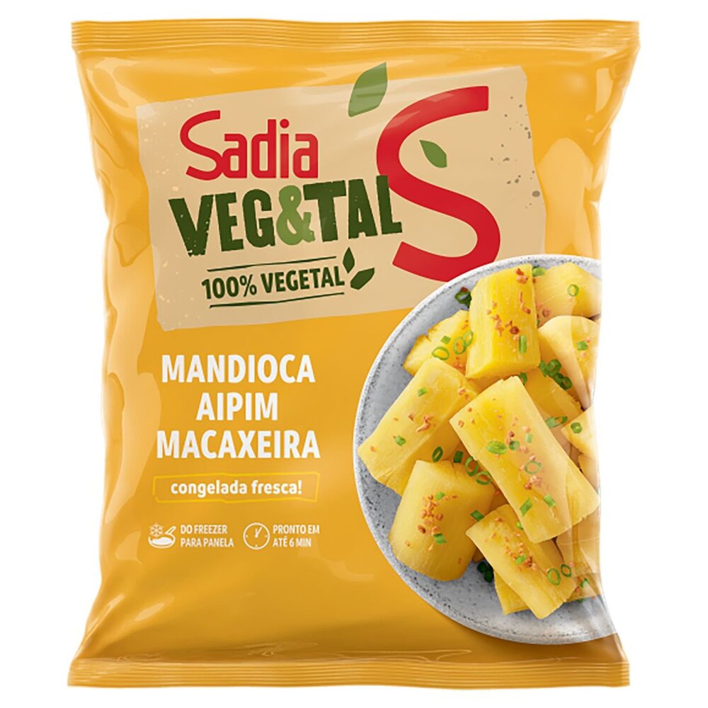Mandioca Congelada Sadia Veg&Tal Pacote 900g
