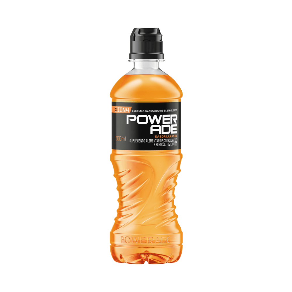 Suplemento Alimentar de Carboidratos e Eletrólitos Isotônico Laranja Powerade Garrafa 500ml