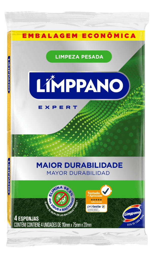 Esponja Limppano Embalagem Econômica com 4 unidades