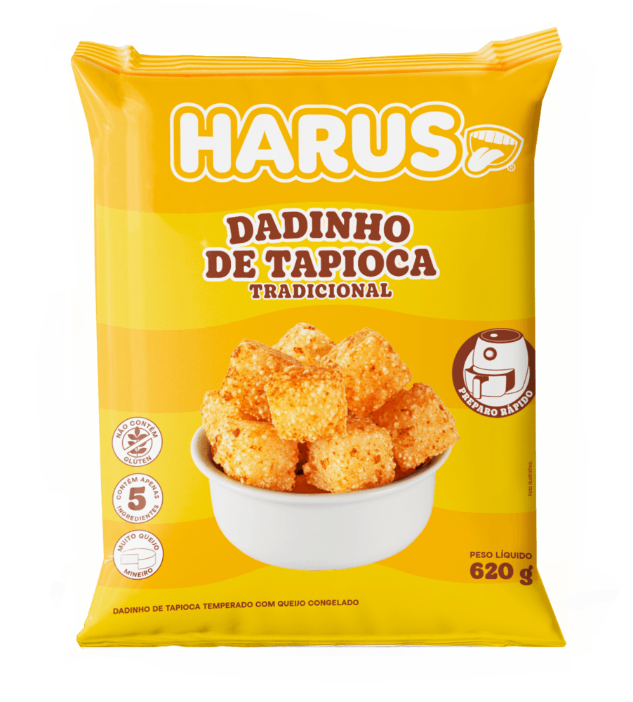 Dadinho de Tapioca Congelado Tradicional Haru's Pacote 300g