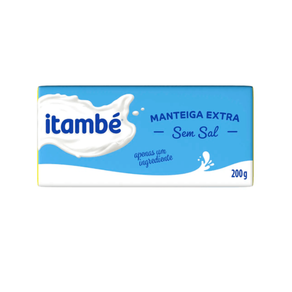 Manteiga Itambé Sem Sal Tablete 200g