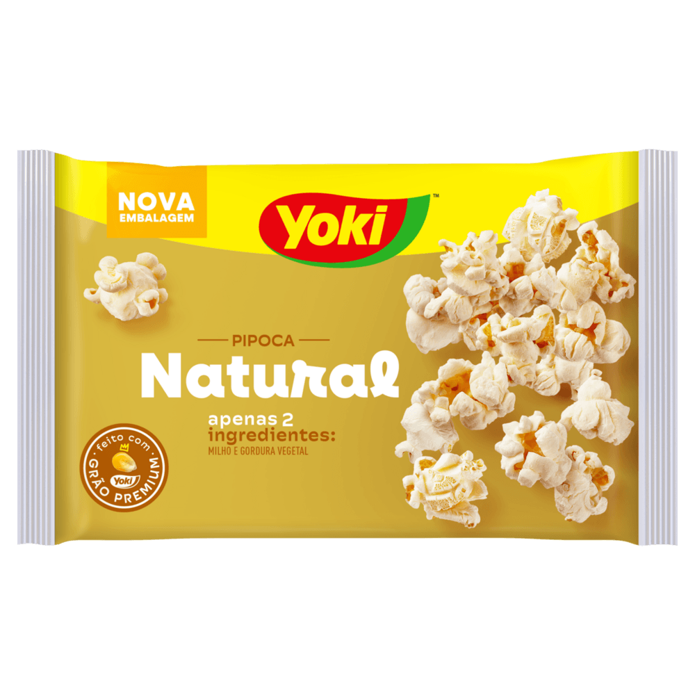 Pipoca para Micro-Ondas Natural Yoki Pacote 100g