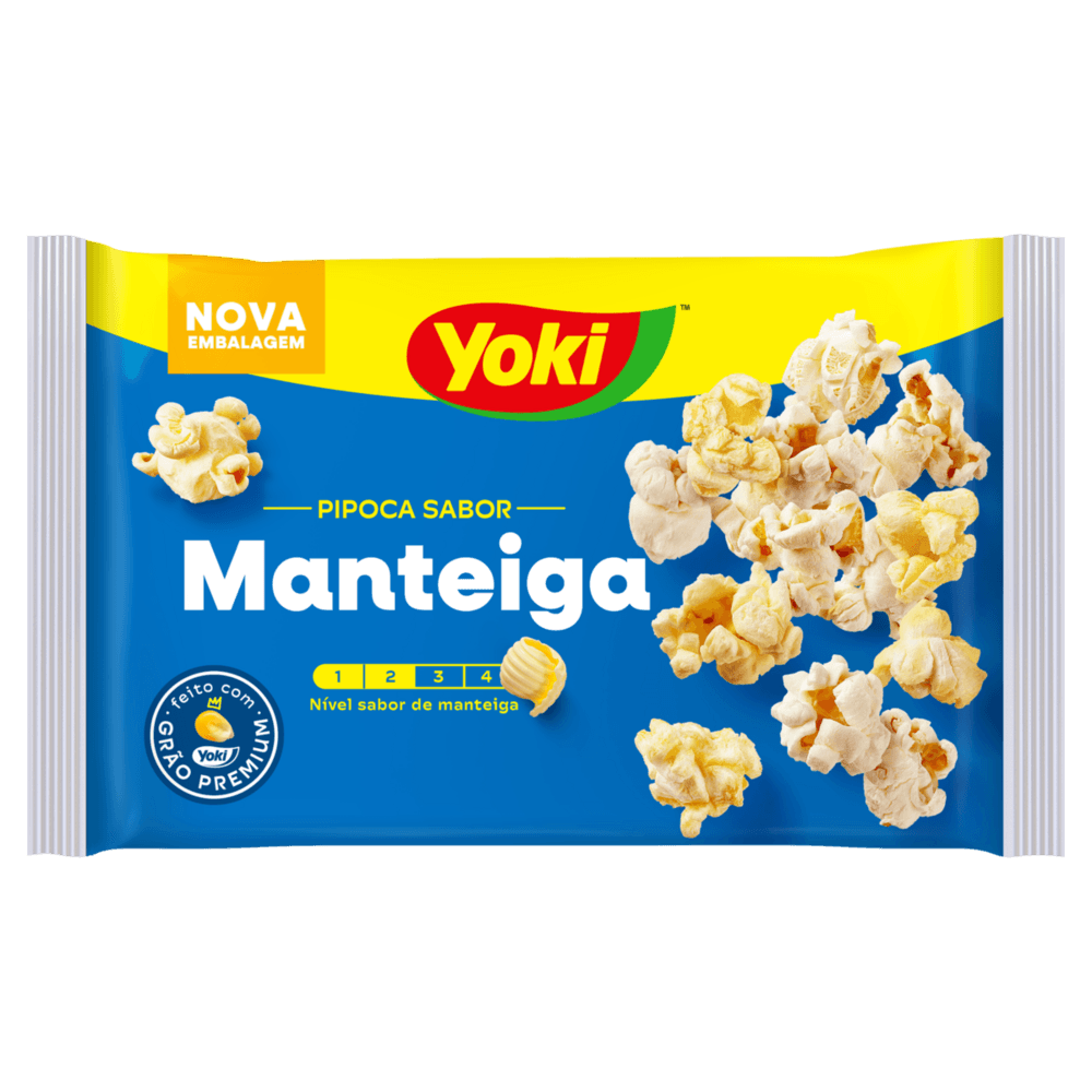Pipoca para Micro-Ondas Manteiga Yoki Pacote 100g