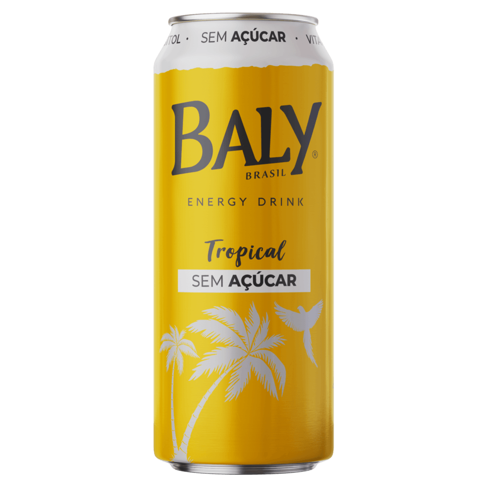 Energético Tropical Zero Açúcar Baly Lata 473ml